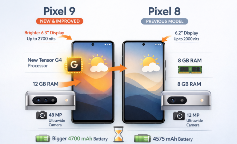 Pixel 9 vs Pixel 8